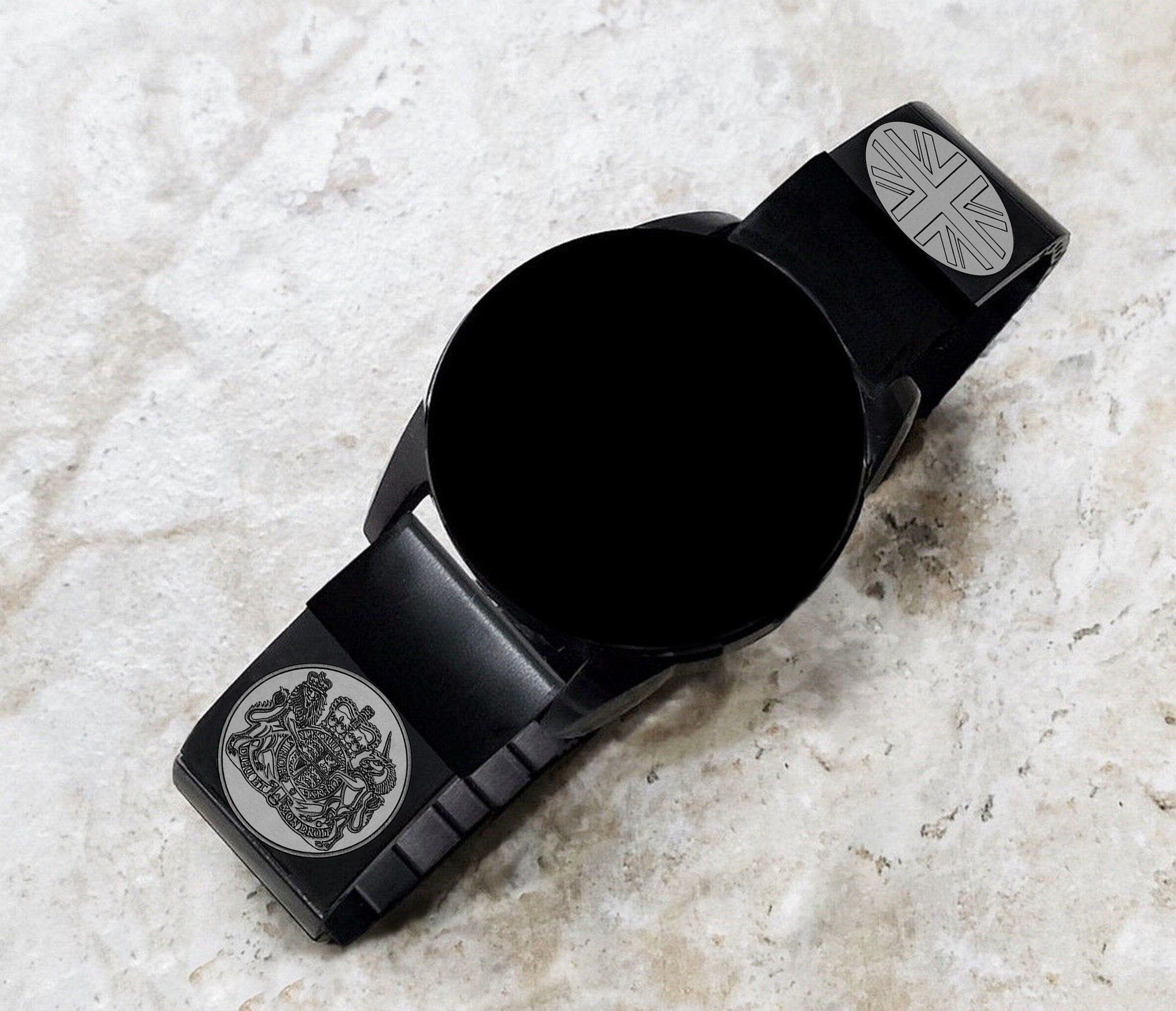 Garmin Watch Band Great Britain UK Symbols for epix Pro 51mm Foretrex 601 701 Quatix 3 6X 7X Tactix 7 Instinct 2X Engraved Strap B-UKS A26